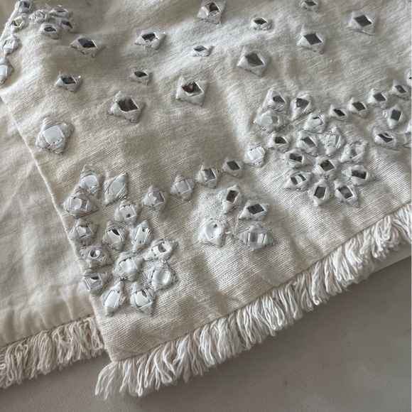 Zara Cream Embroidered Mirror Crop Top - Picture 7 of 16